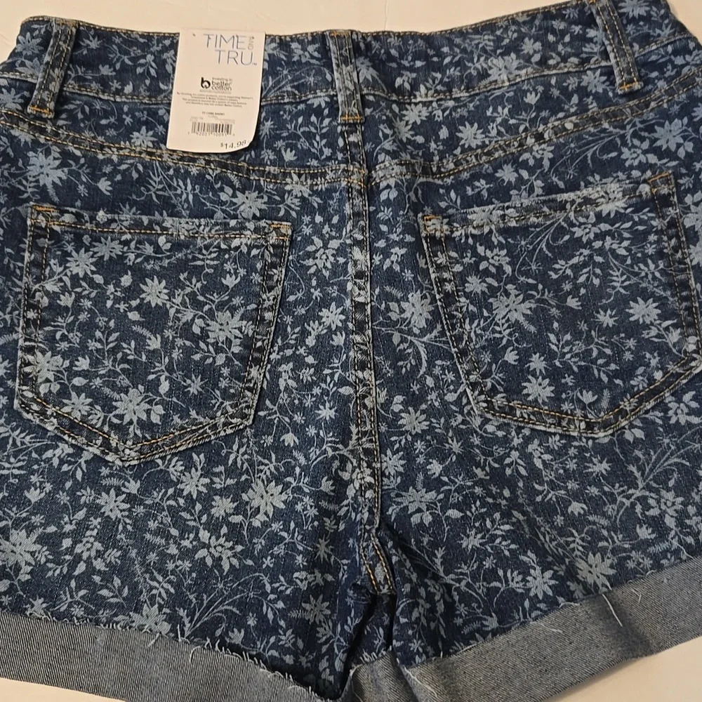 Floral Denim Women's Shorts